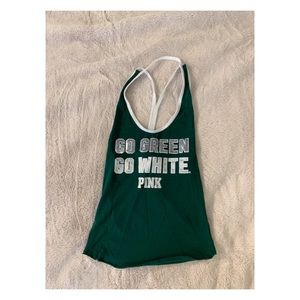 PINK Michigan State Crop Top